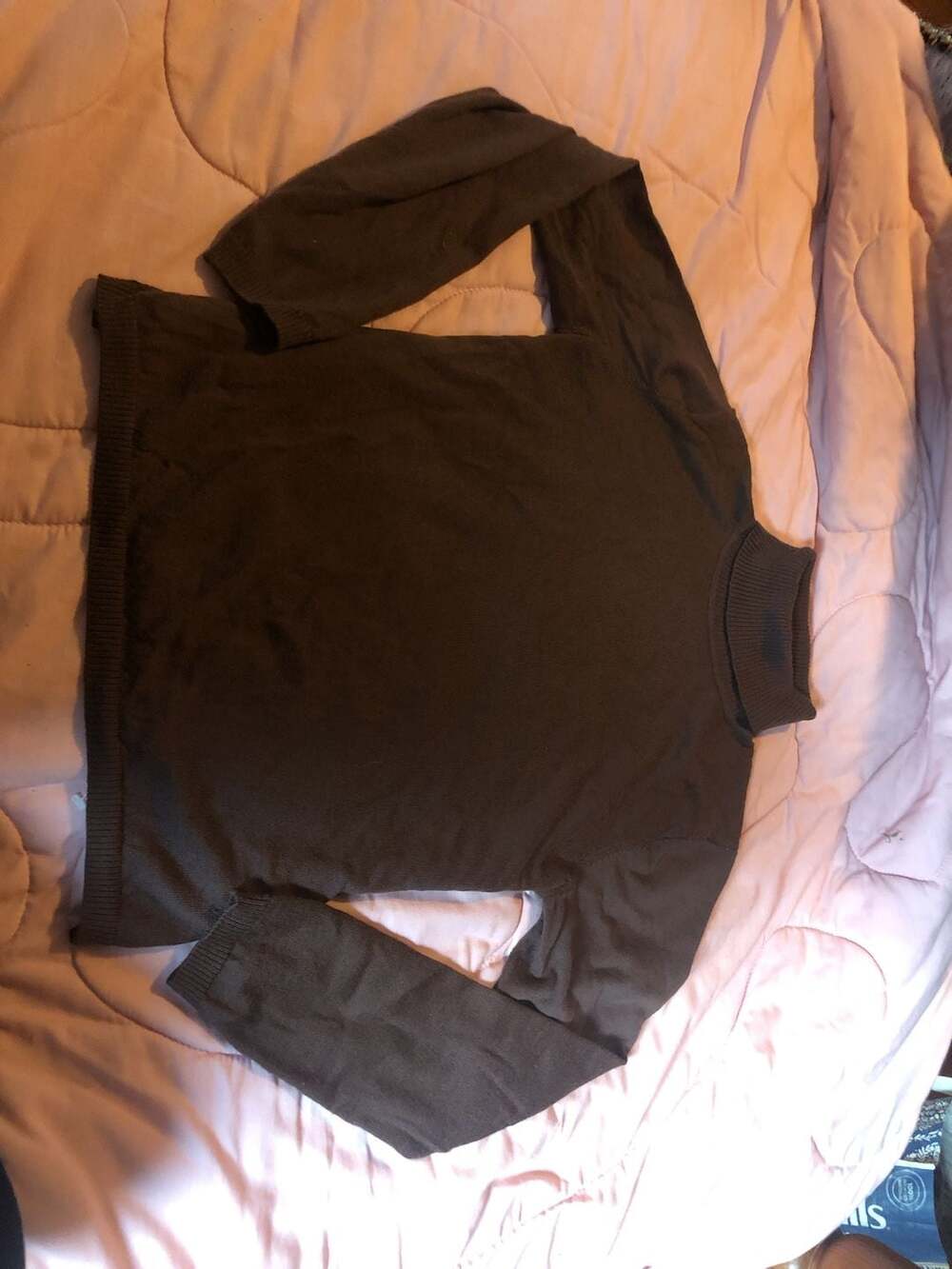 Pendleton Turtleneck Sweater Size M Brown Merino Wool Tall